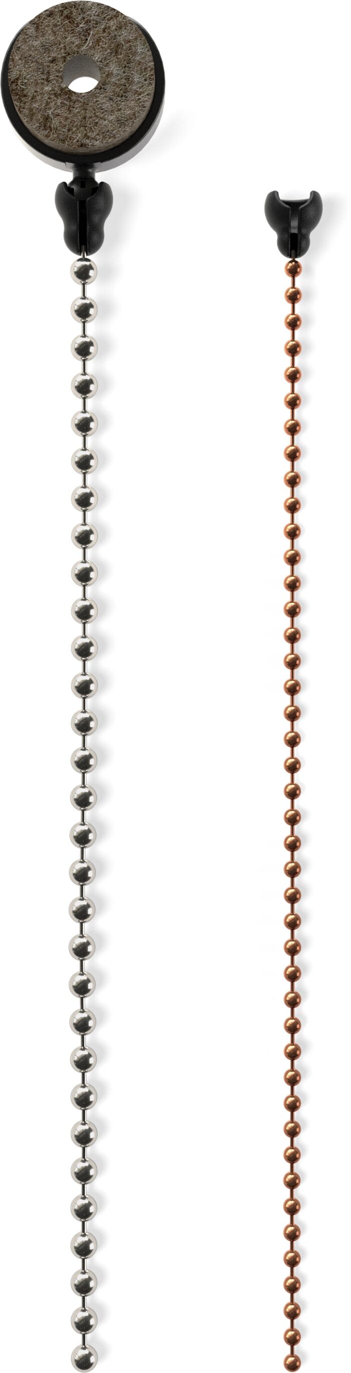 Evans EVCYMSZ1 Two Chain Cymbal Sizzler, New, Action Position Back