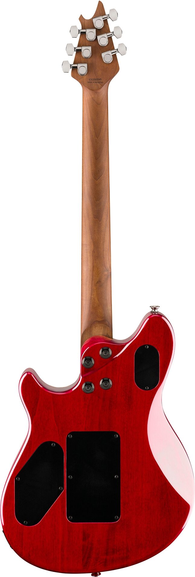 EVH Eddie Van Halen Wolfgang WG Standard Electric Guitar, Wine Red, Action Position Back