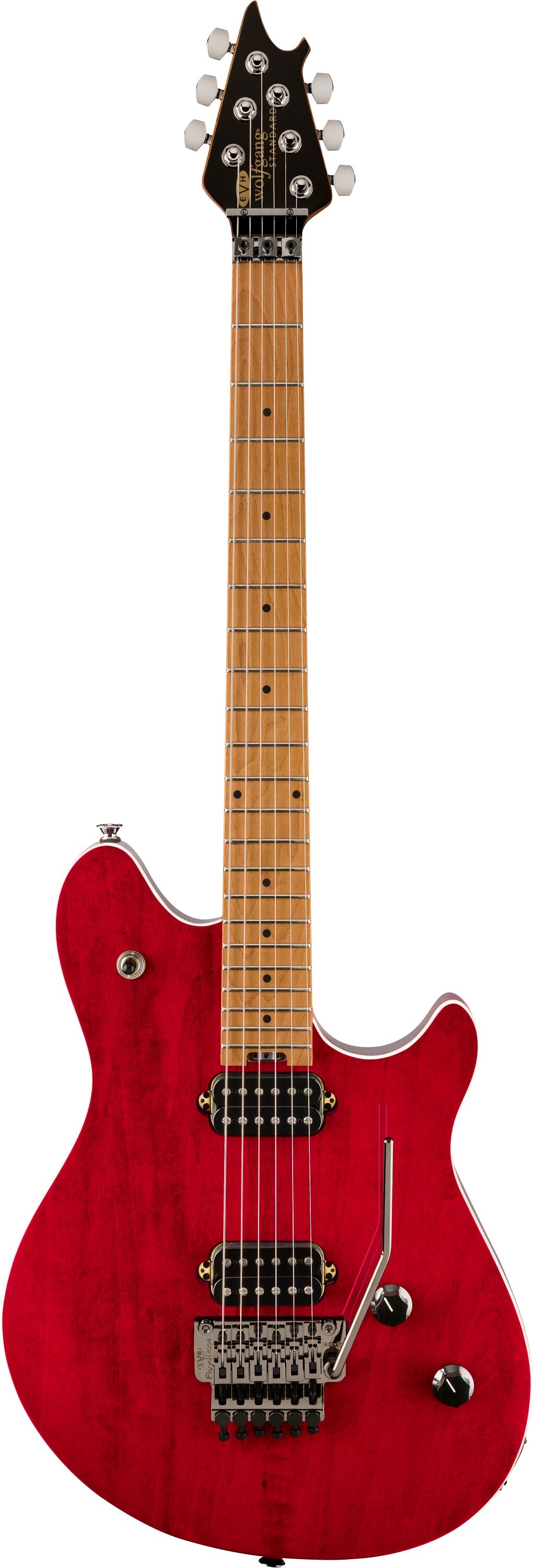 EVH Eddie Van Halen Wolfgang WG Standard Electric Guitar, Wine Red, Action Position Back