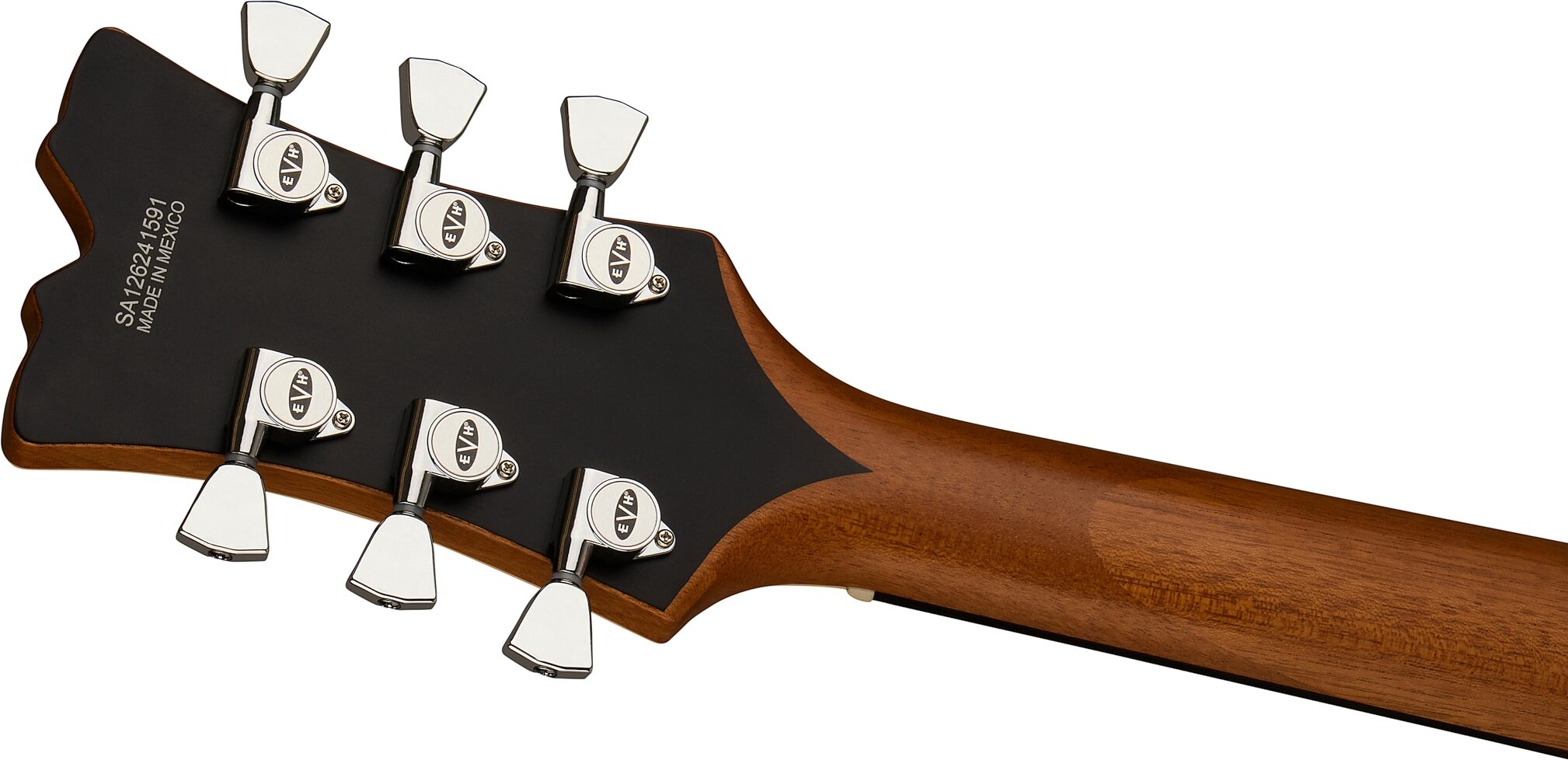 EVH Eddie Van Halen Limited Edition SA-126 Special Electric Guitar, with Ebony Fingerboard (with Case), Satin Shell Pink, Action Position Back