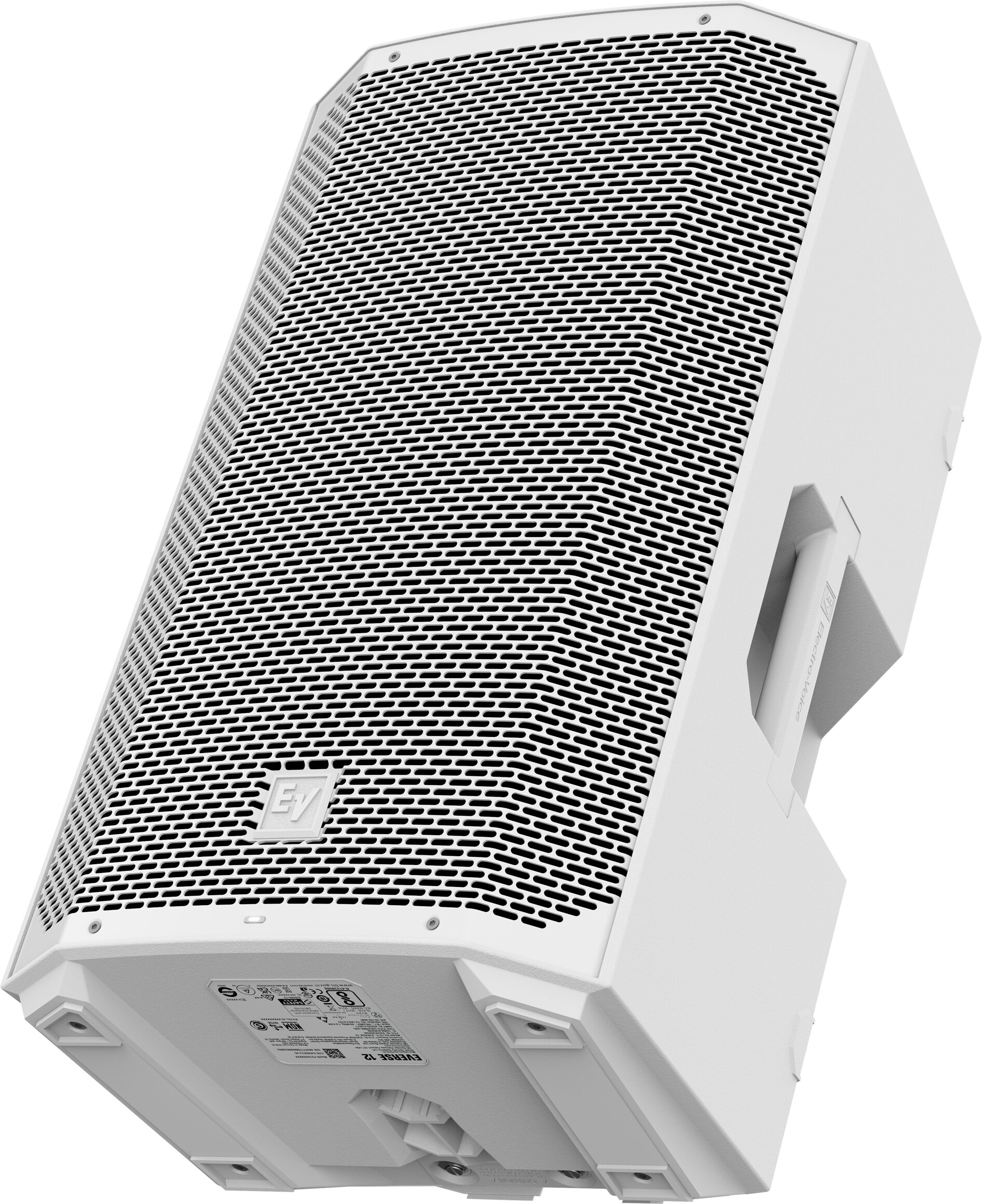 Electro-Voice EVERSE 12 Battery-Powered PA Speaker, White, Action Position Back
