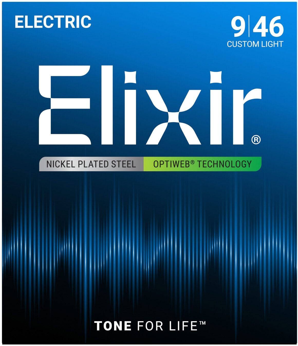Elixir Optiweb Electric Guitar Strings, Custom Light, Main