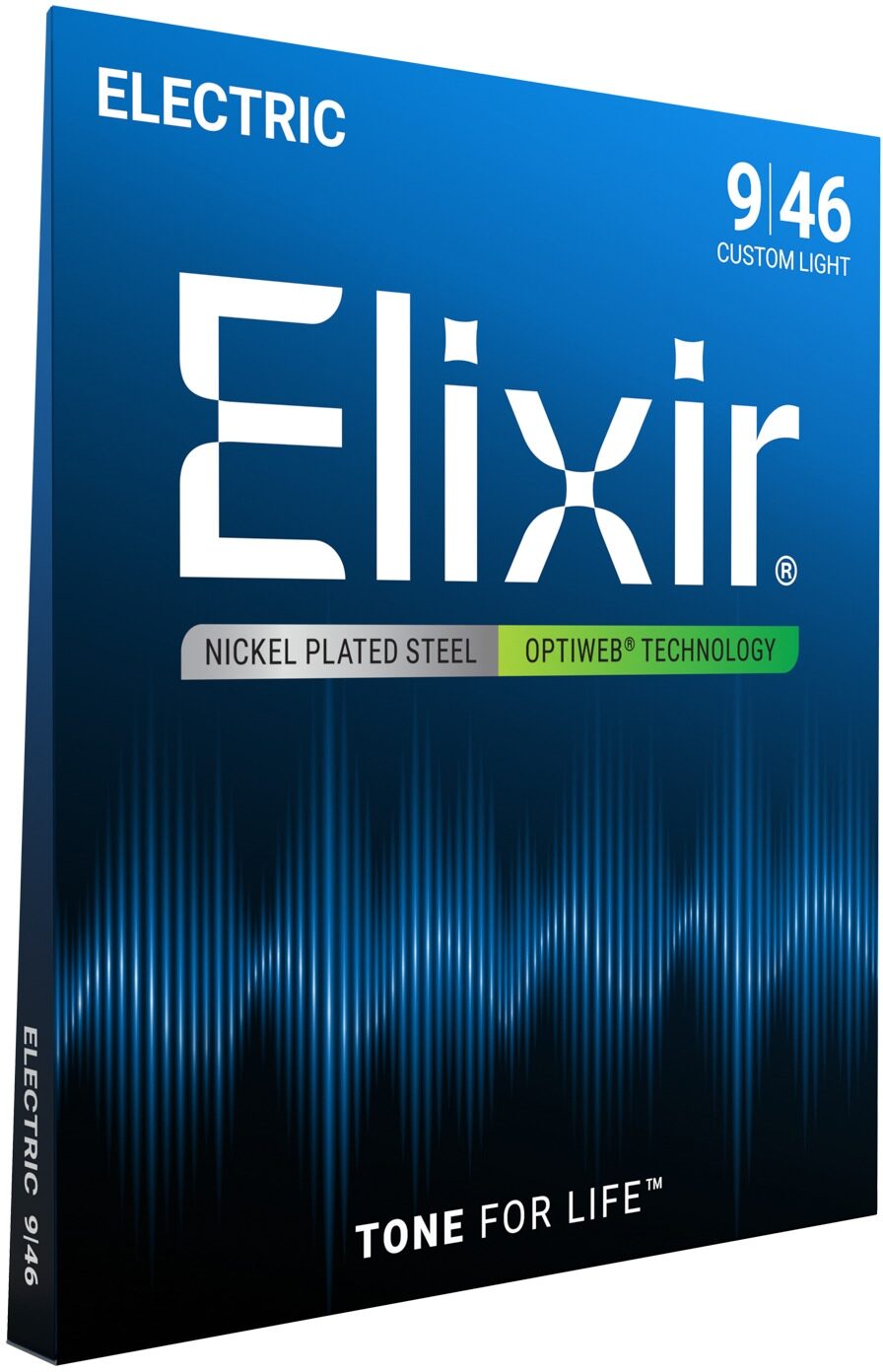 Elixir Optiweb Electric Guitar Strings, Custom Light, View2
