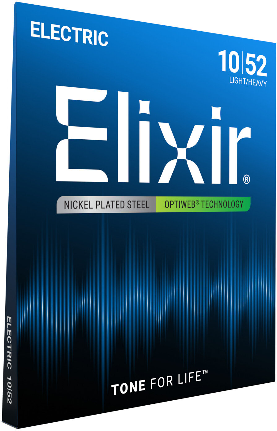 Elixir Optiweb Electric Guitar Strings, Light Heavy, View2