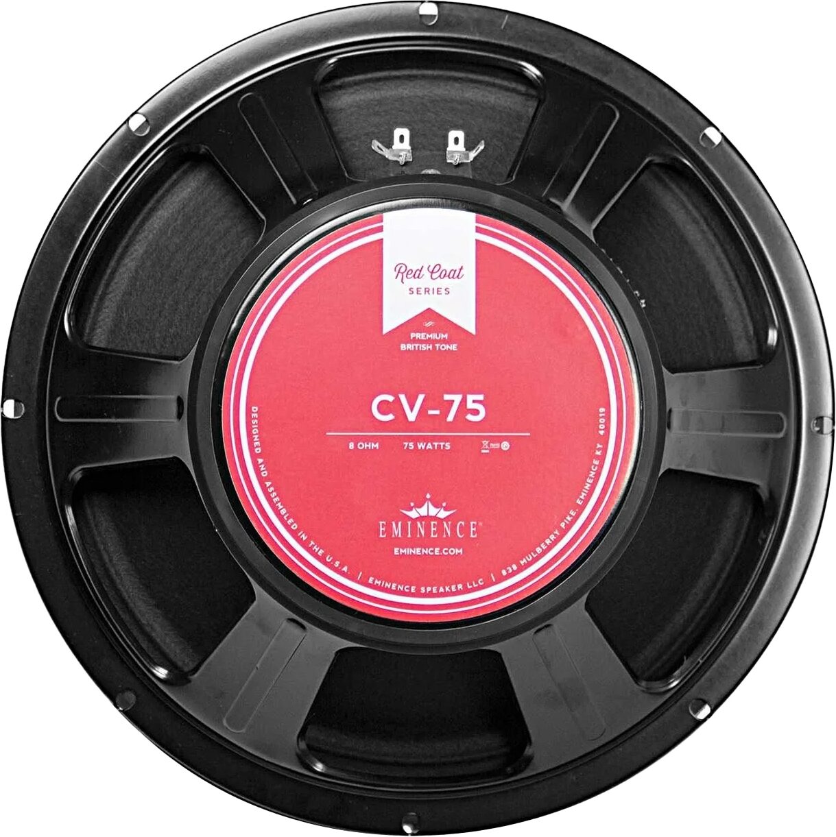 Eminence CV-7516 Guitar Speaker (75 Watts, 12"), 8 Ohms, Action Position Back