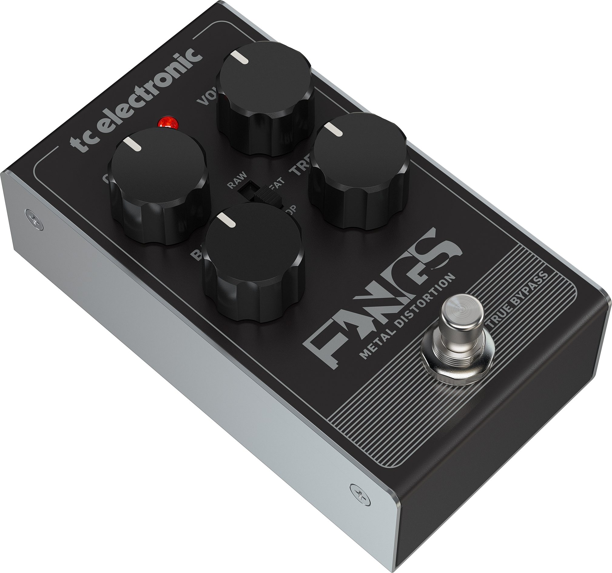 TC Electronic Fangs Metal Distortion Pedal, Action Position Back