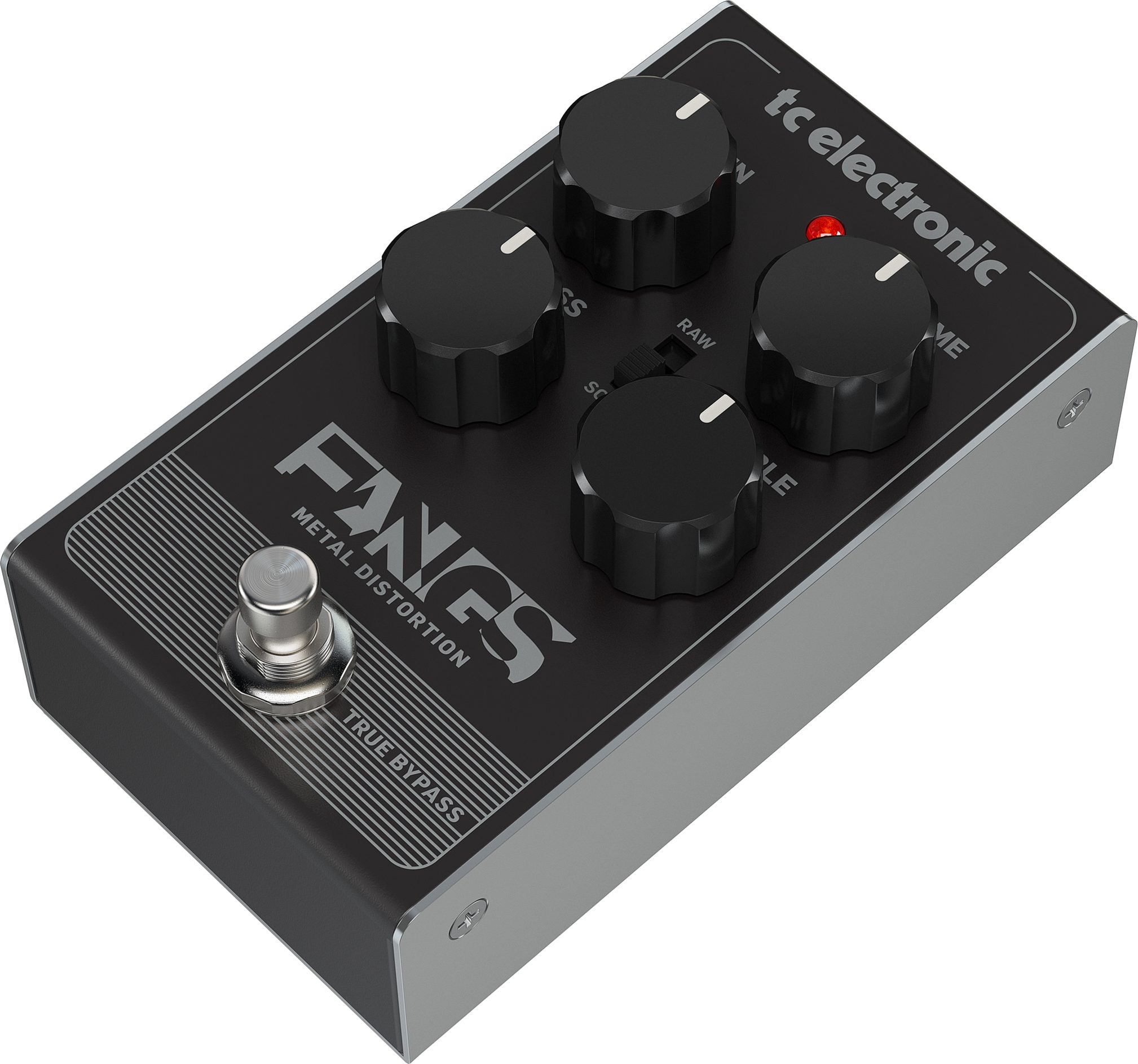 TC Electronic Fangs Metal Distortion Pedal, Action Position Back