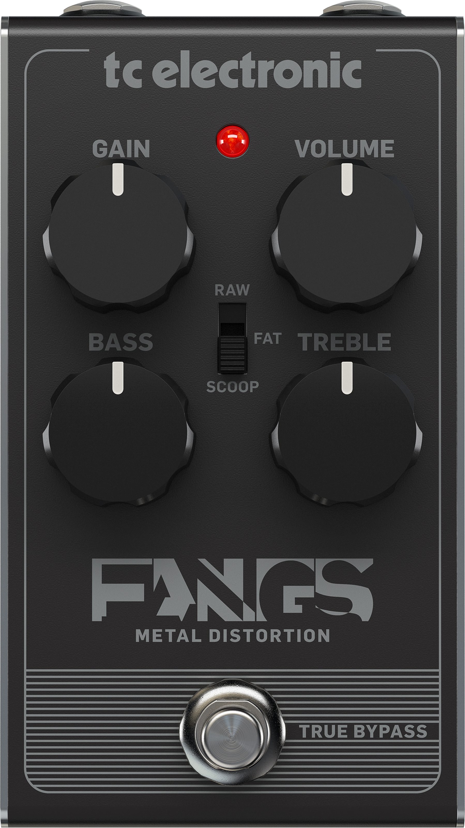 TC Electronic Fangs Metal Distortion Pedal, Action Position Back