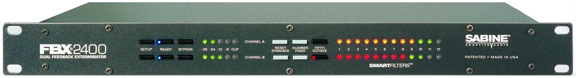 Sabine FBX2400 24-Bit Stereo Feedback Exterminator, Main