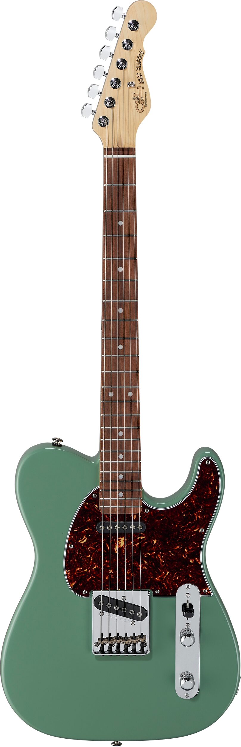 G&L Fullerton Deluxe ASAT Classic Electric Guitar, Matcha Green, Main