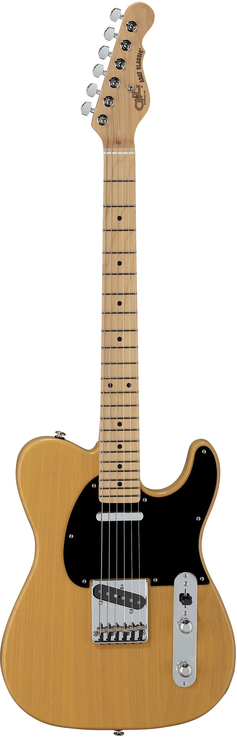 G&L Fullerton Deluxe ASAT Classic Alnico Electric Guitar (with Gig Bag), Main