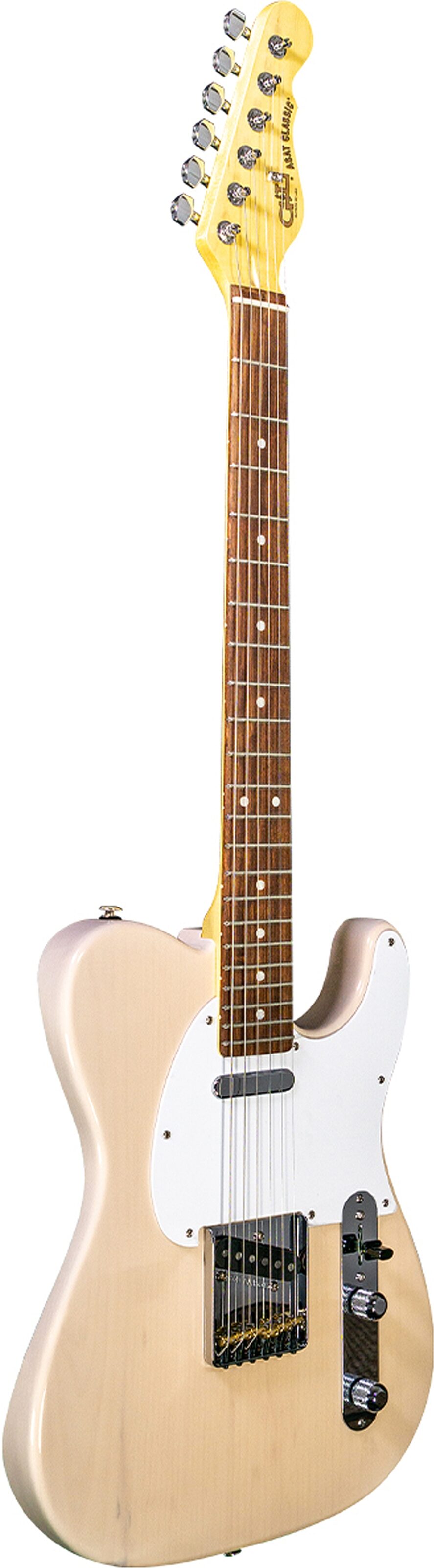 G&L Fullerton Deluxe ASAT Classic Alnico Electric Guitar (with Gig Bag), Action Position Back