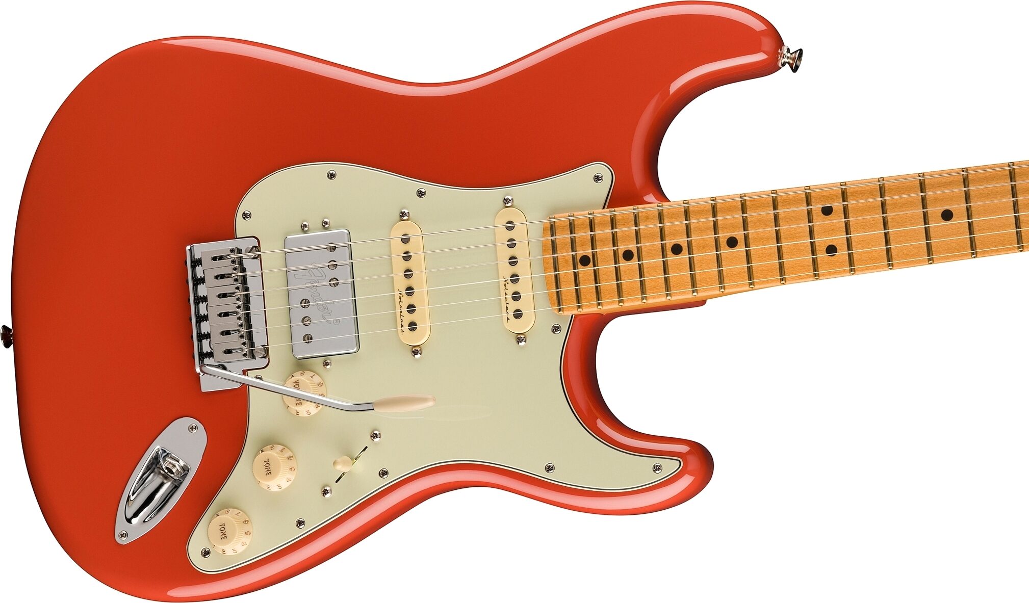 Fender Player Plus Stratocaster HSS Electric Guitar, Maple Fingerboard (with Gig Bag), Action Position Back