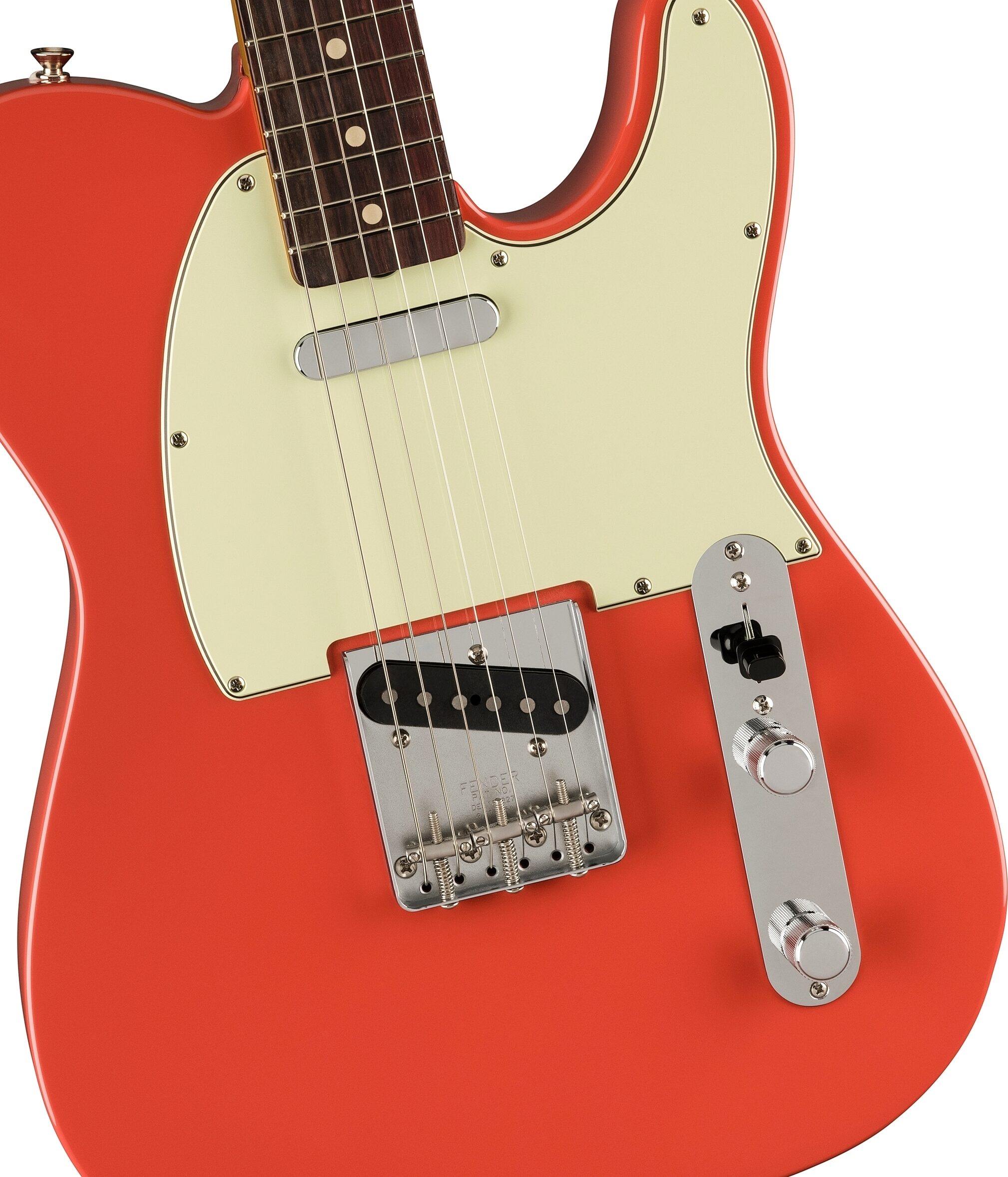 Fender Vintera II '60s Telecaster Electric Guitar, Rosewood Fingerboard (with Gig Bag), Fiesta Red, Action Position Back