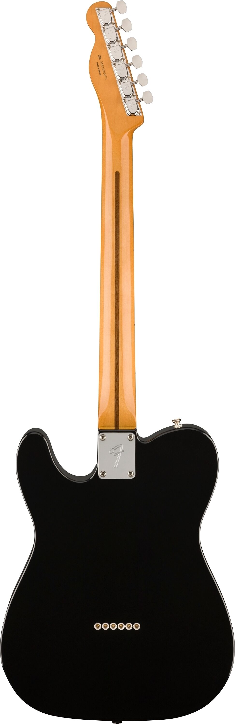 Fender Vintera II '60s Telecaster Thinline Electric Guitar, Maple Fingerboard (with Gig Bag), Black, Action Position Back