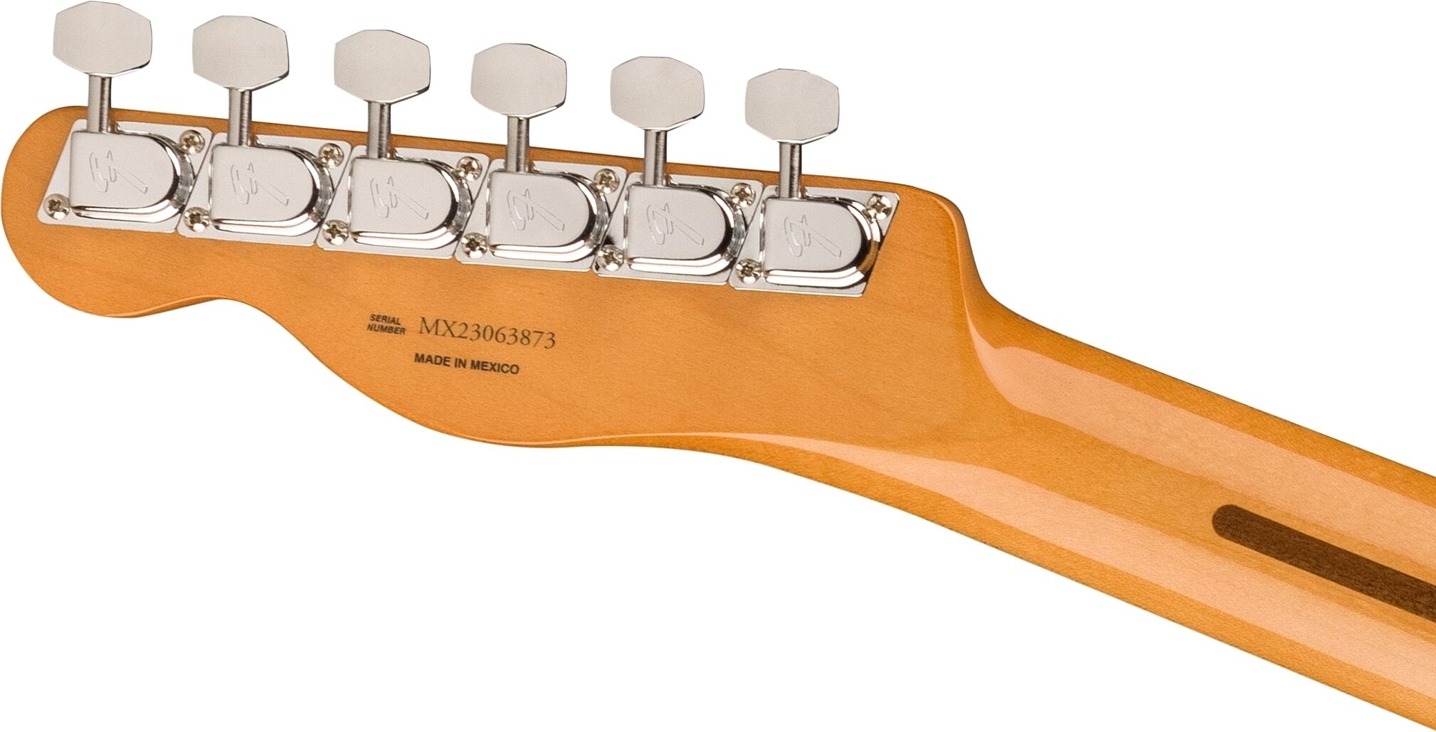 Fender Vintera II '60s Telecaster Thinline Electric Guitar, Maple Fingerboard (with Gig Bag), Black, Action Position Back