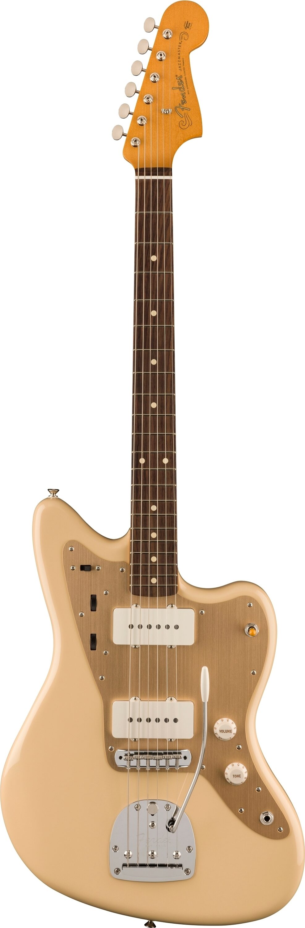 Fender Vintera II '50s Jazzmaster Electric Guitar, Rosewood Fingerboard (with Gig Bag), Desert Sand, Action Position Back