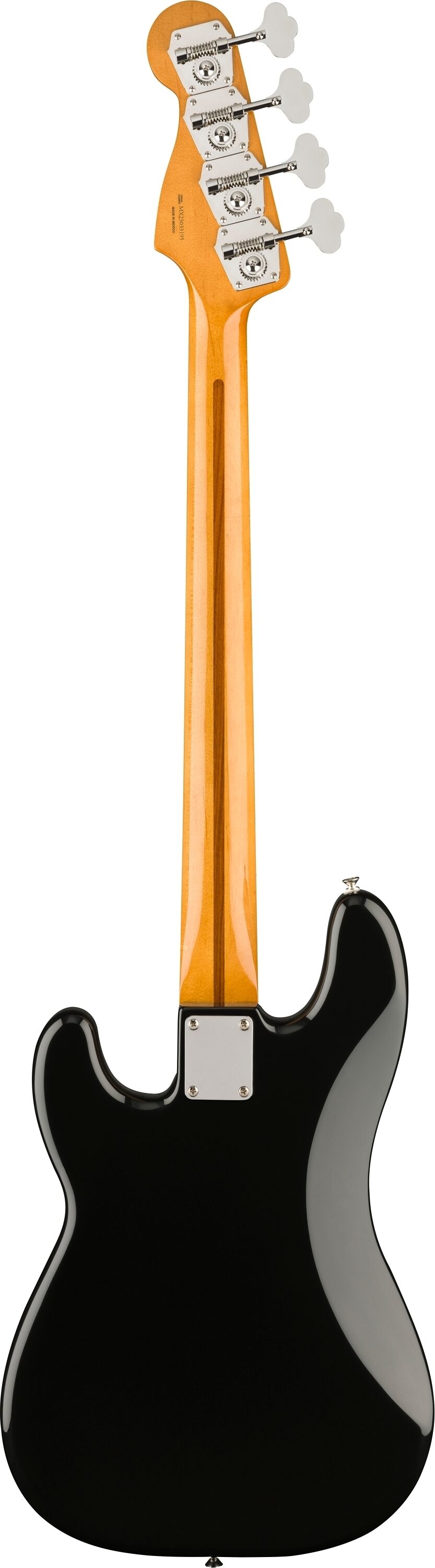 Fender Vintera II '50s Precision Electric Bass, Maple Fingerboard (with Gig Bag), Black, Action Position Back