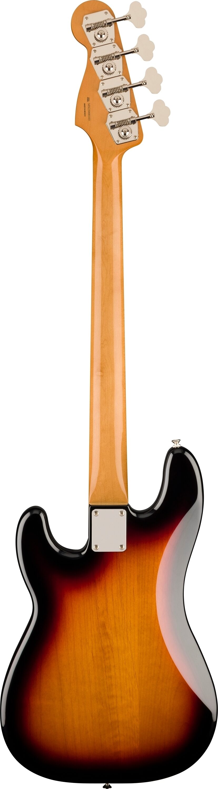 Fender Vintera II '60s Precision Electric Bass, Rosewood Fingerboard (with Gig Bag), 3-Color Sunburst, Action Position Back