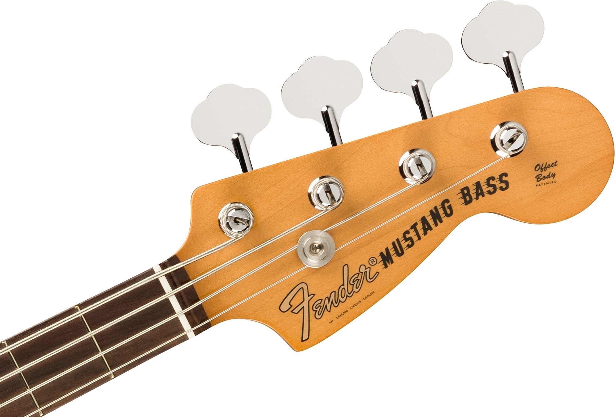 Fender Vintera II '70s Mustang Electric Bass (with Gig Bag), Competition Burgundy, Action Position Back
