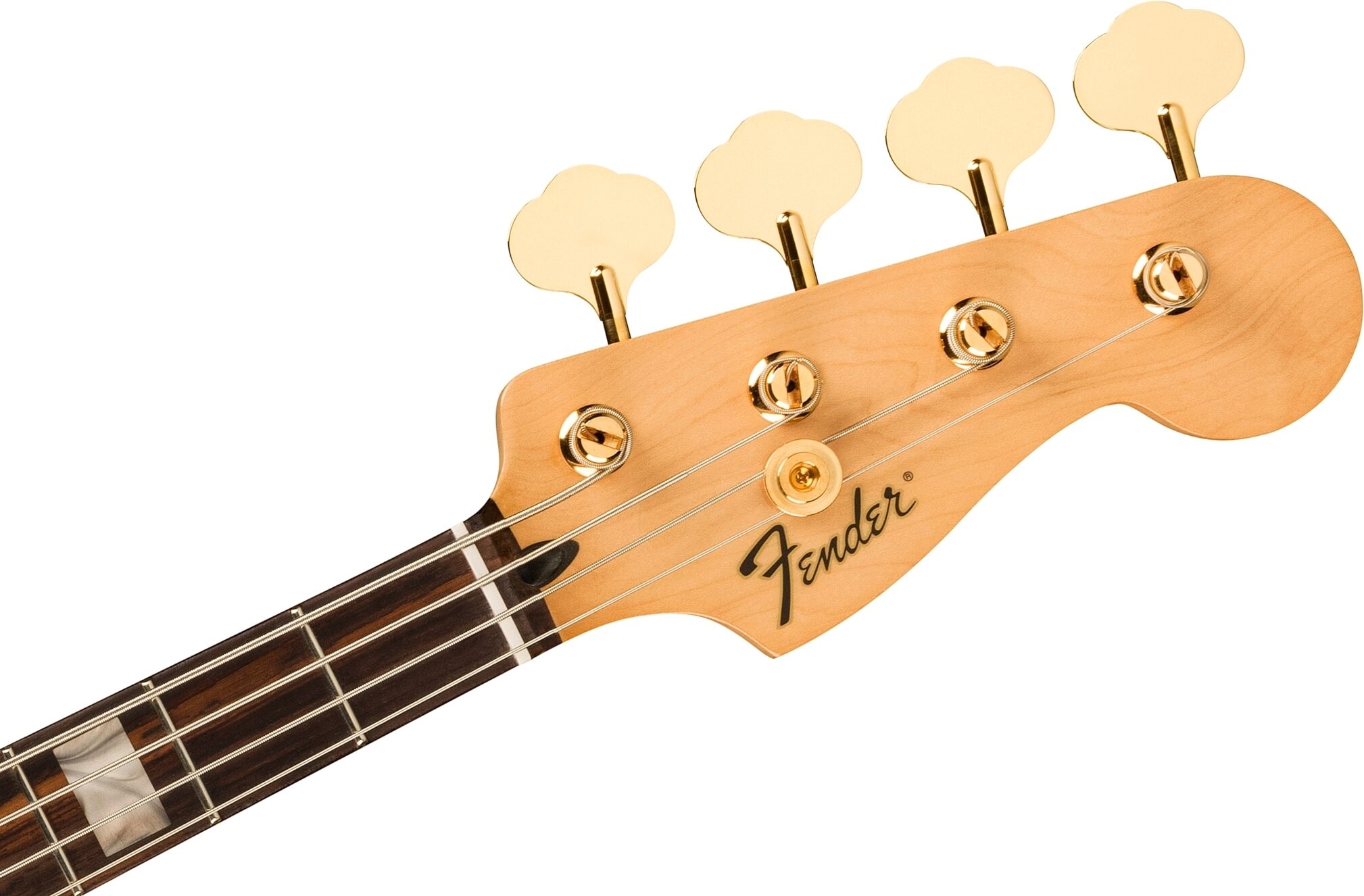 Fender Limited Edition Mike Kerr Jaguar Bass Guitar (with Gig Bag), Tigers Orange, Action Position Back