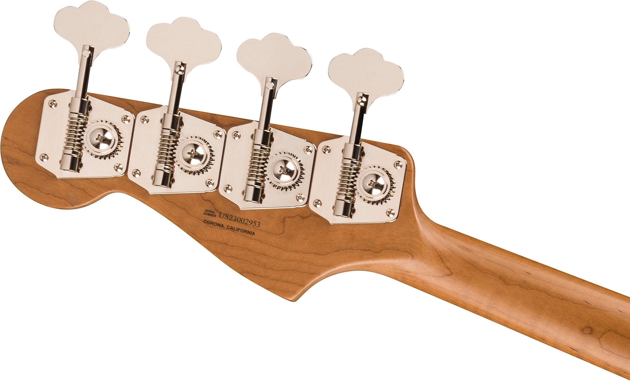 Fender Limited Edition Suona Jazz Thinline Electric Bass (with Case), Violin Burst, Action Position Back
