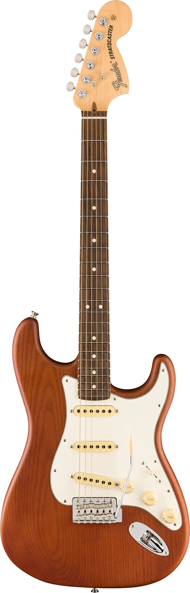 Fender Limited Edition American Performer Timber Stratocaster Electric Guitar, with Rosewood Fingerboard, Sassafras Mocha, Open Box (Very Good), Action Position Back