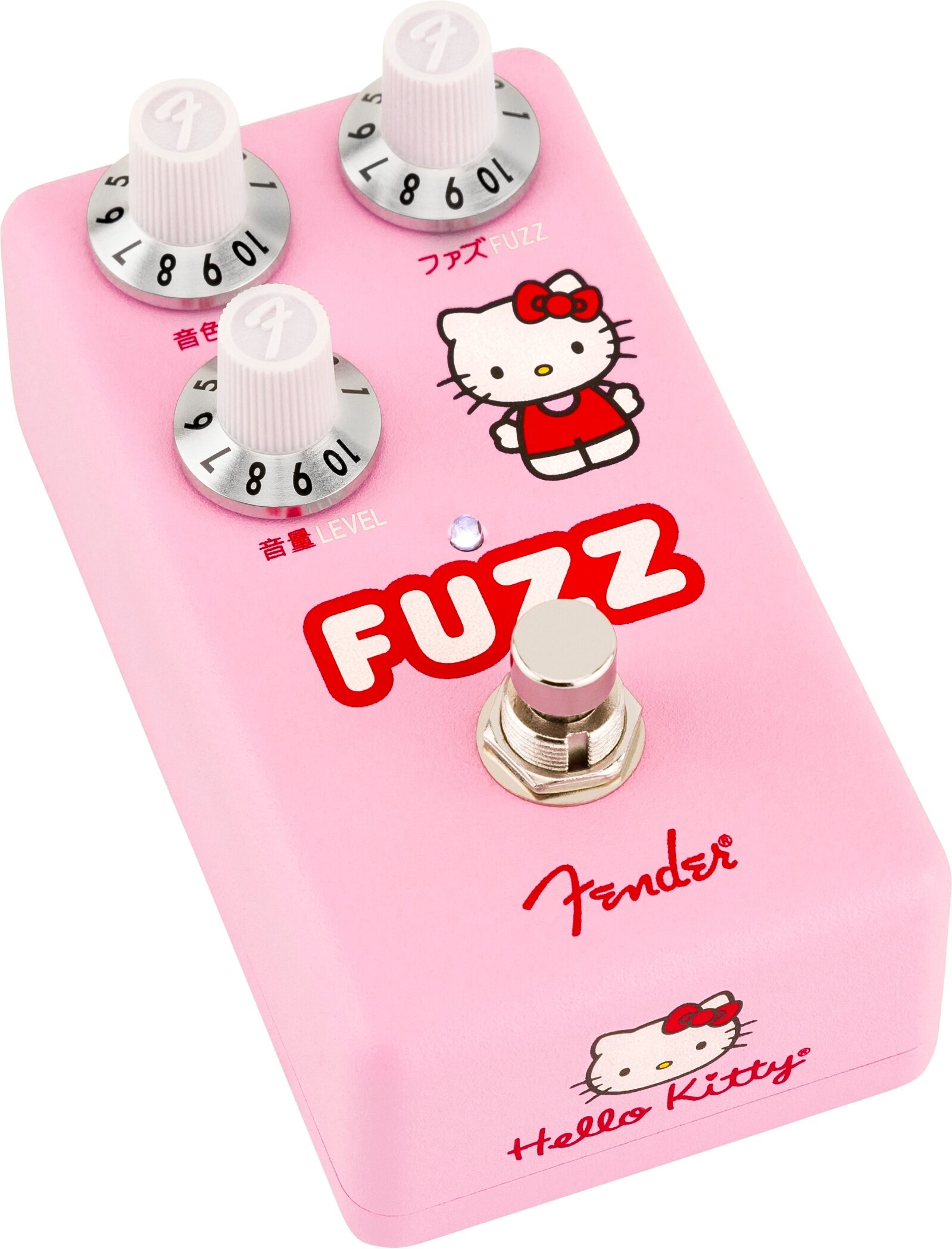 Fender x Hello Kitty Fuzz Pedal, Action Position Front