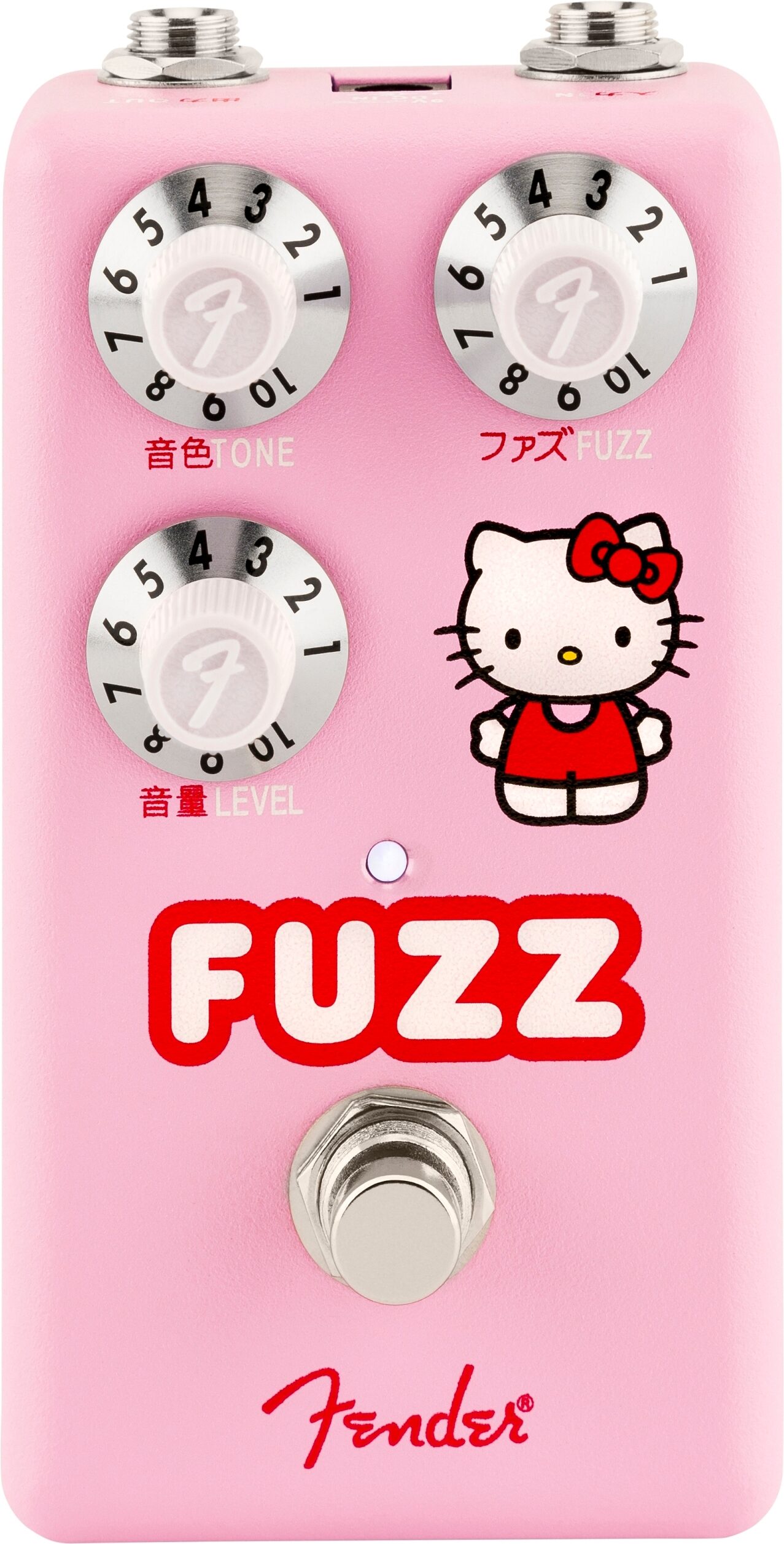 Fender x Hello Kitty Fuzz Pedal, Action Position Front