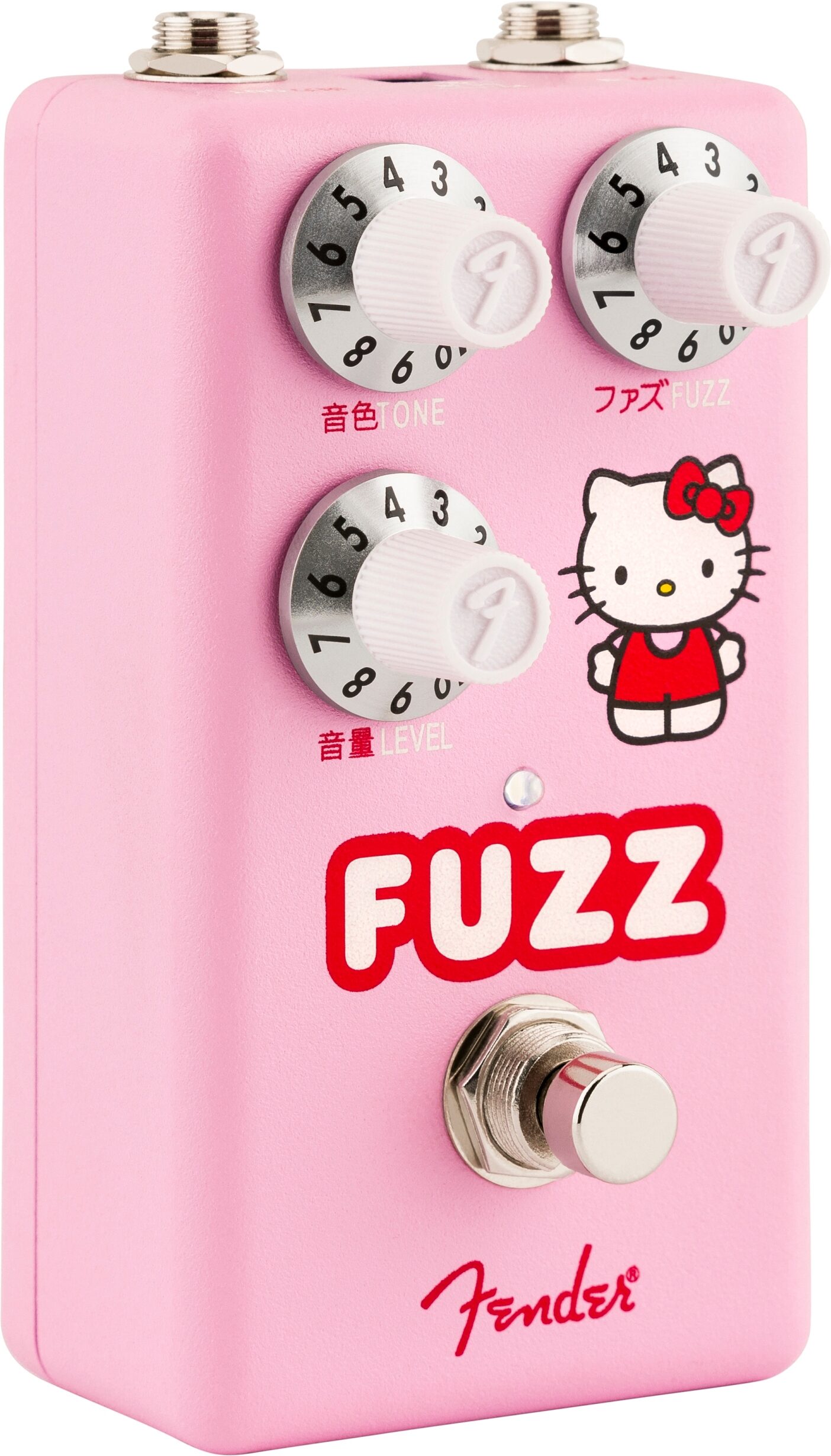 Fender x Hello Kitty Fuzz Pedal, Action Position Front