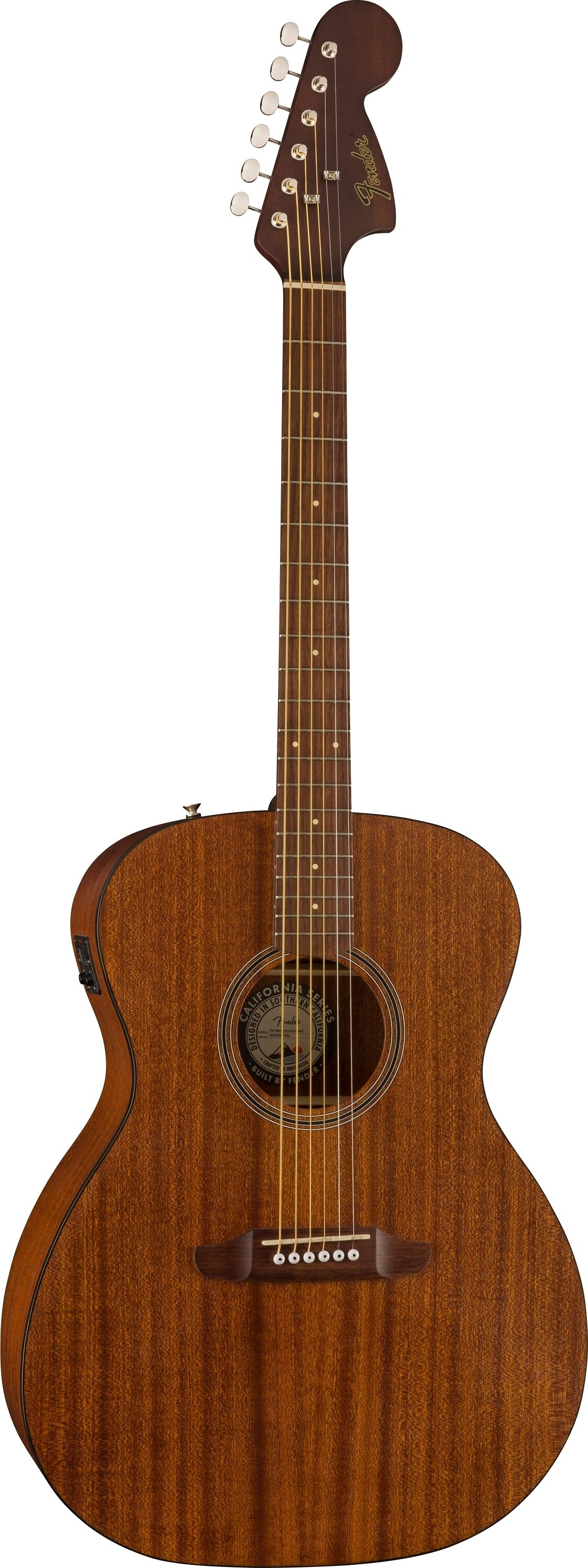 Fender Monterey Standard Acoustic-Electric Guitar (with Gig Bag), Action Position Back