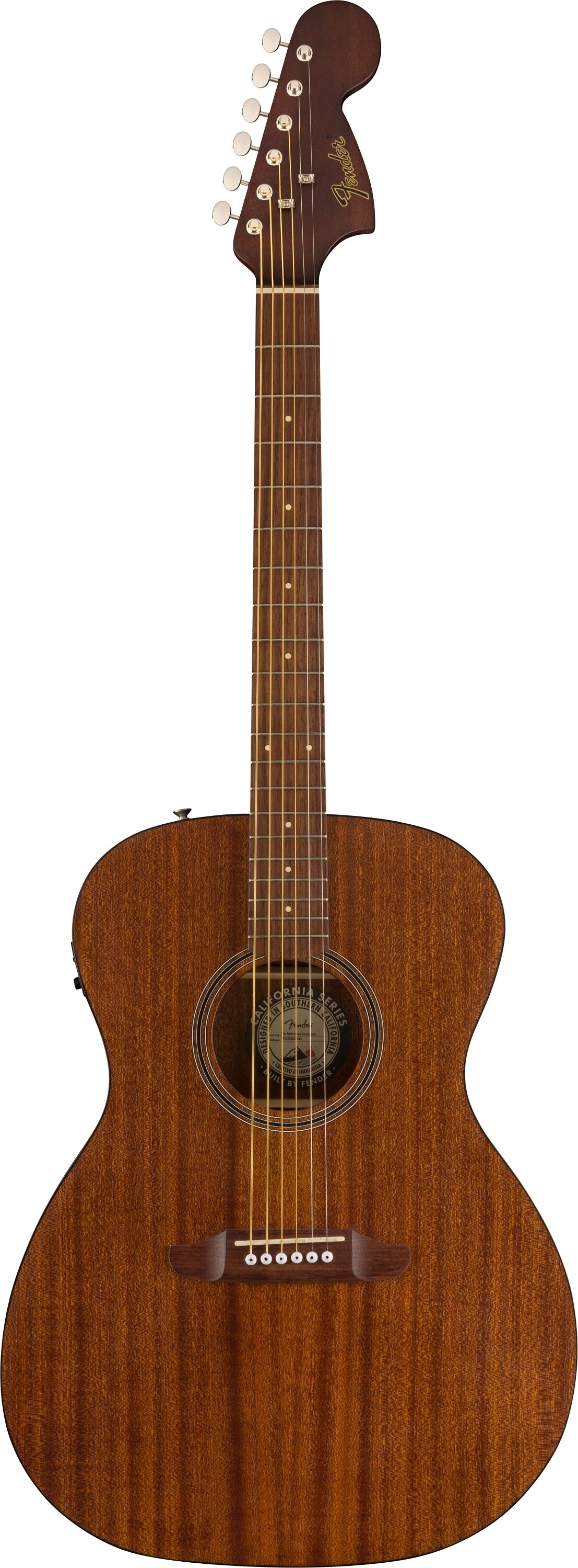 Fender Monterey Standard Acoustic-Electric Guitar (with Gig Bag), Action Position Back