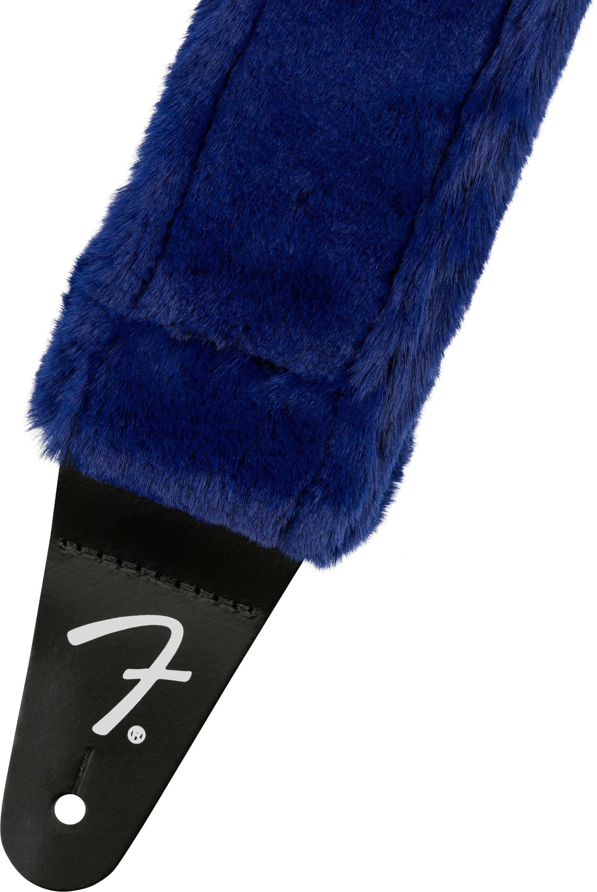 Fender Poodle Plush Strap, Blue, Action Position Back