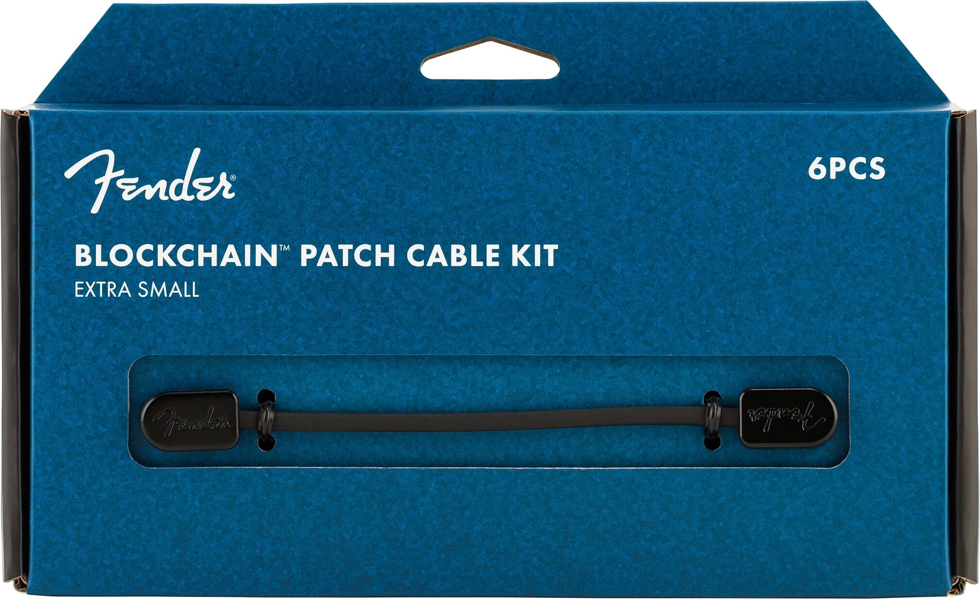 Fender Blockchain Patch Cable Kit, Black, XS, 6-Piece, Package