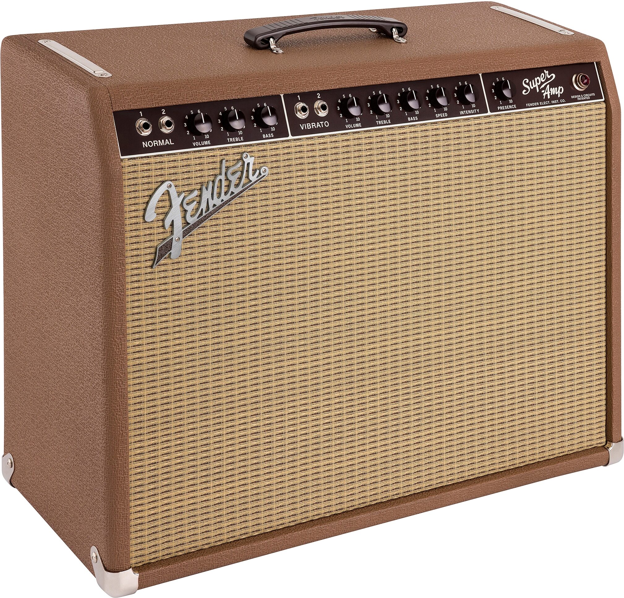 Fender American Vintage 62 Super Amp Guitar Tube Amplifier (40 Watts, 2x10"), New, Action Position Back