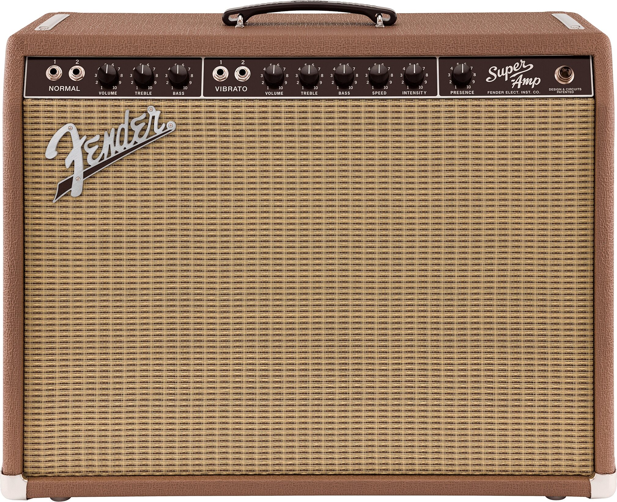 Fender American Vintage 62 Super Amp Guitar Tube Amplifier (40 Watts, 2x10"), New, Action Position Back