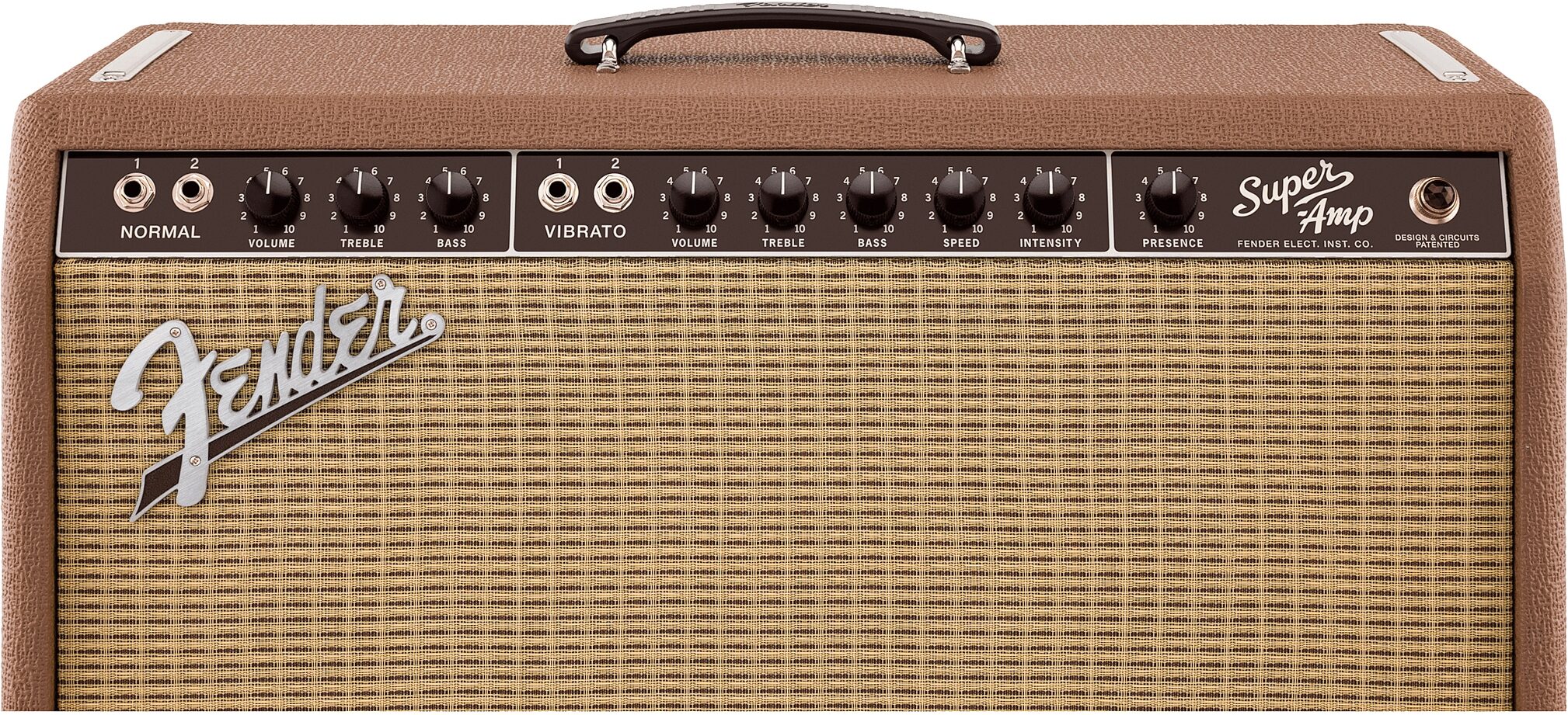 Fender American Vintage 62 Super Amp Guitar Tube Amplifier (40 Watts, 2x10"), New, Action Position Back