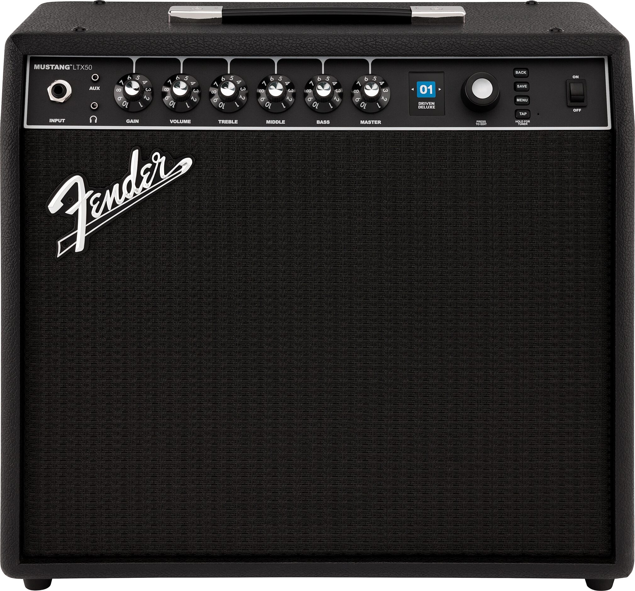 Fender Mustang LTX50 Digital Guitar Combo Amplifier, New, Action Position Back