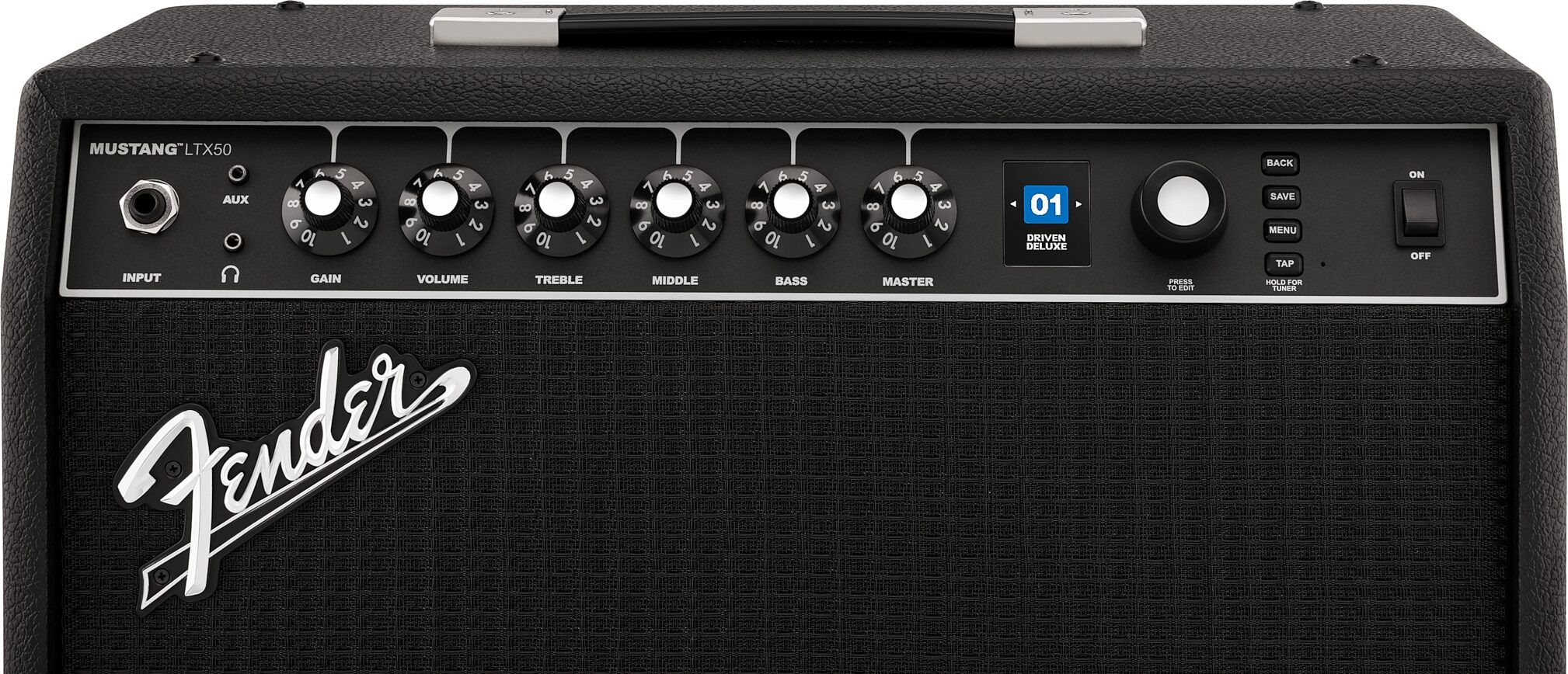 Fender Mustang LTX50 Digital Guitar Combo Amplifier, New, Action Position Back