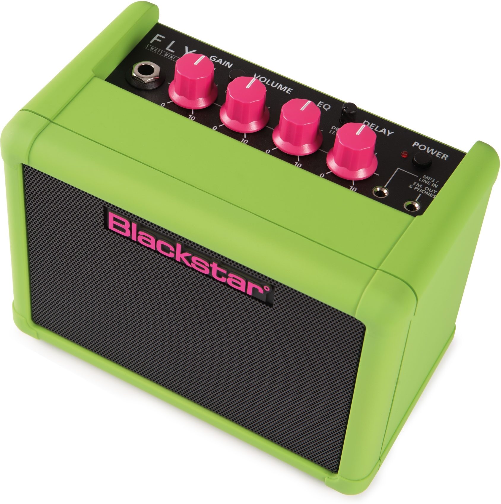 Blackstar Fly 3 Limited-Edition Neon Battery-Powered Guitar Combo Amplifier (3 Watts), Action Position Back