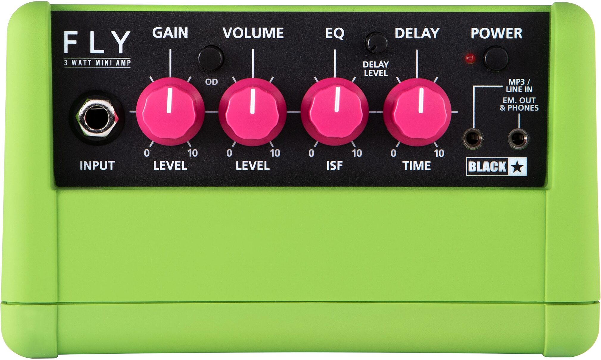 Blackstar Fly 3 Limited-Edition Neon Battery-Powered Guitar Combo Amplifier (3 Watts), Action Position Back