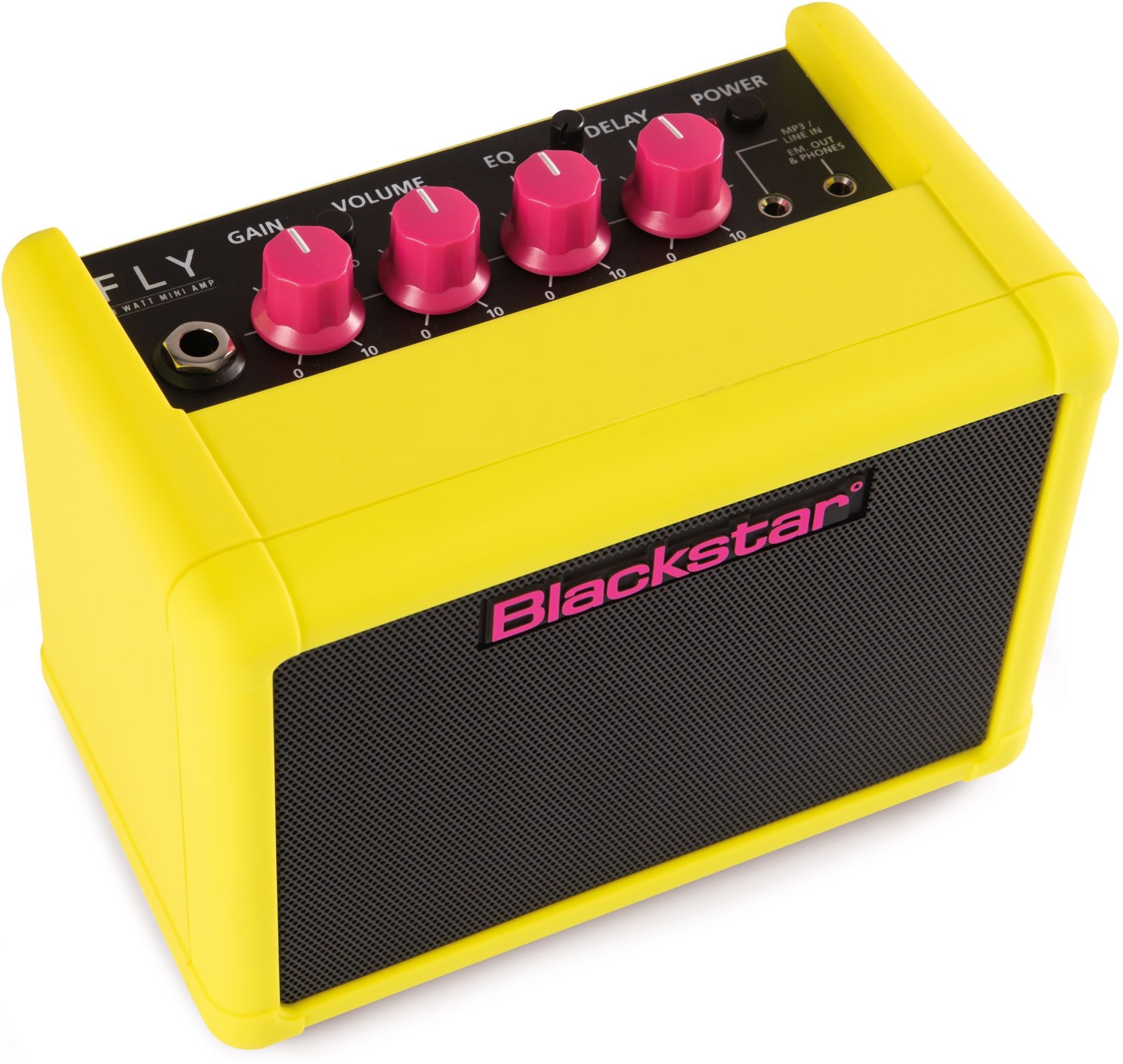 Blackstar Fly 3 Limited-Edition Neon Battery-Powered Guitar Combo Amplifier (3 Watts), Action Position Back