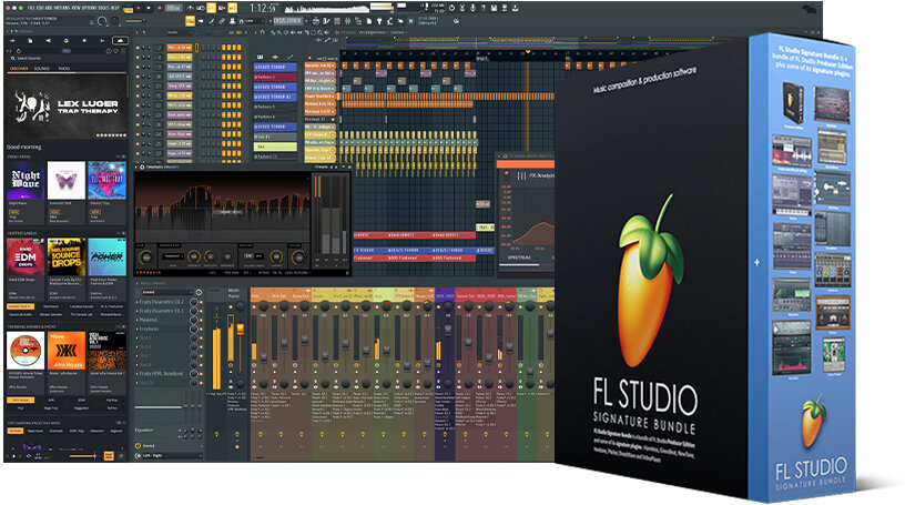 Image-Line FL Studio Signature Bundle Software, Digital Download, Action Position Back