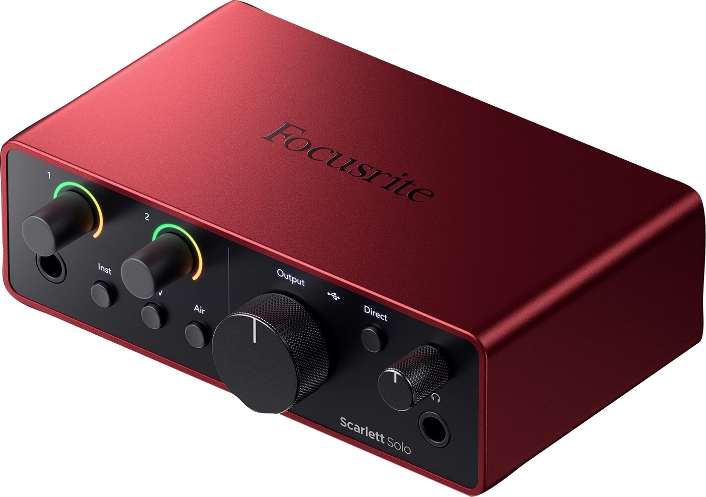 Focusrite Scarlett Solo Gen 4 USB Audio Interface, New, Action Position Back