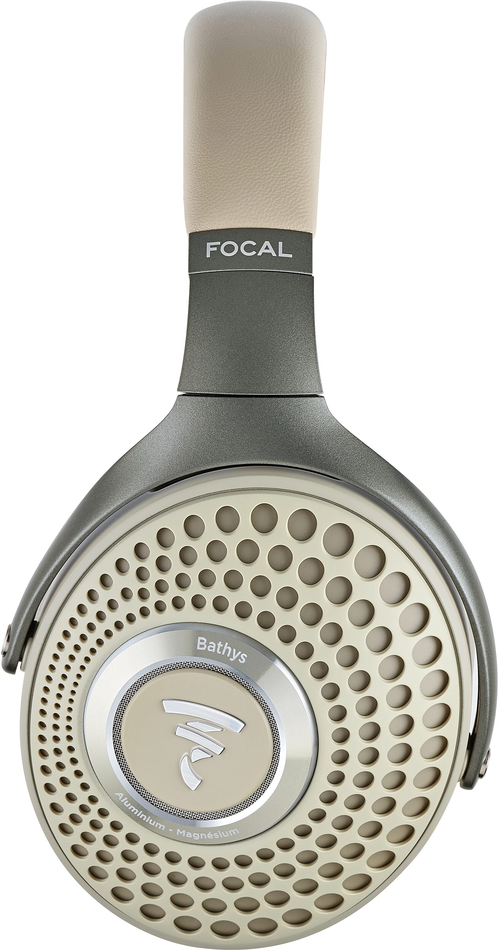 Focal Bathys Wireless Noise-Cancelling Headphones, Dune, Action Position Back