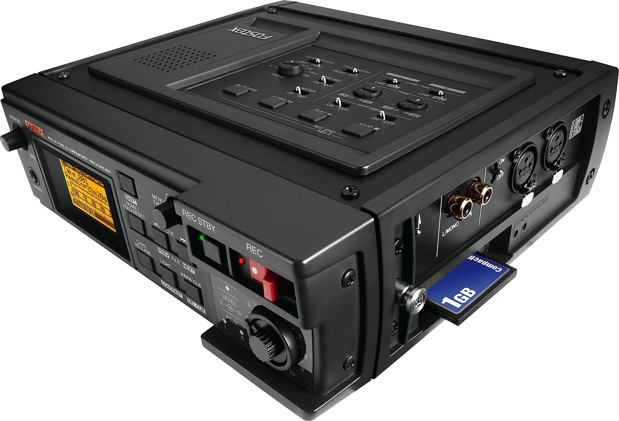 Fostex FR2 Compact Field Memory Hard Disk Recorder, Right Angle View