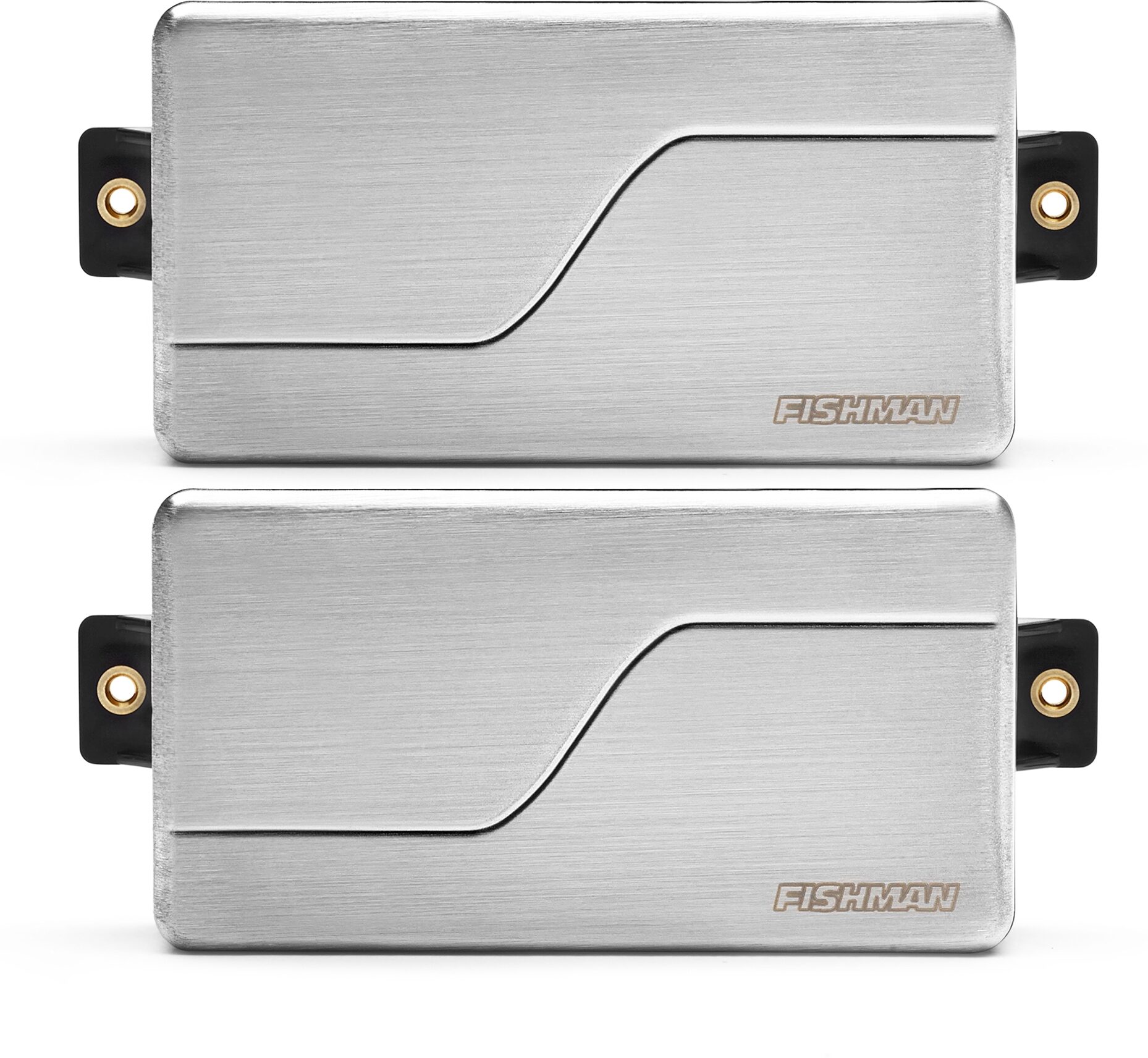Fishman Fluence Modern HB-6 3-Voice Humbucker Electric Guitar Pickup Set, Brushed Stainless, Action Position Back