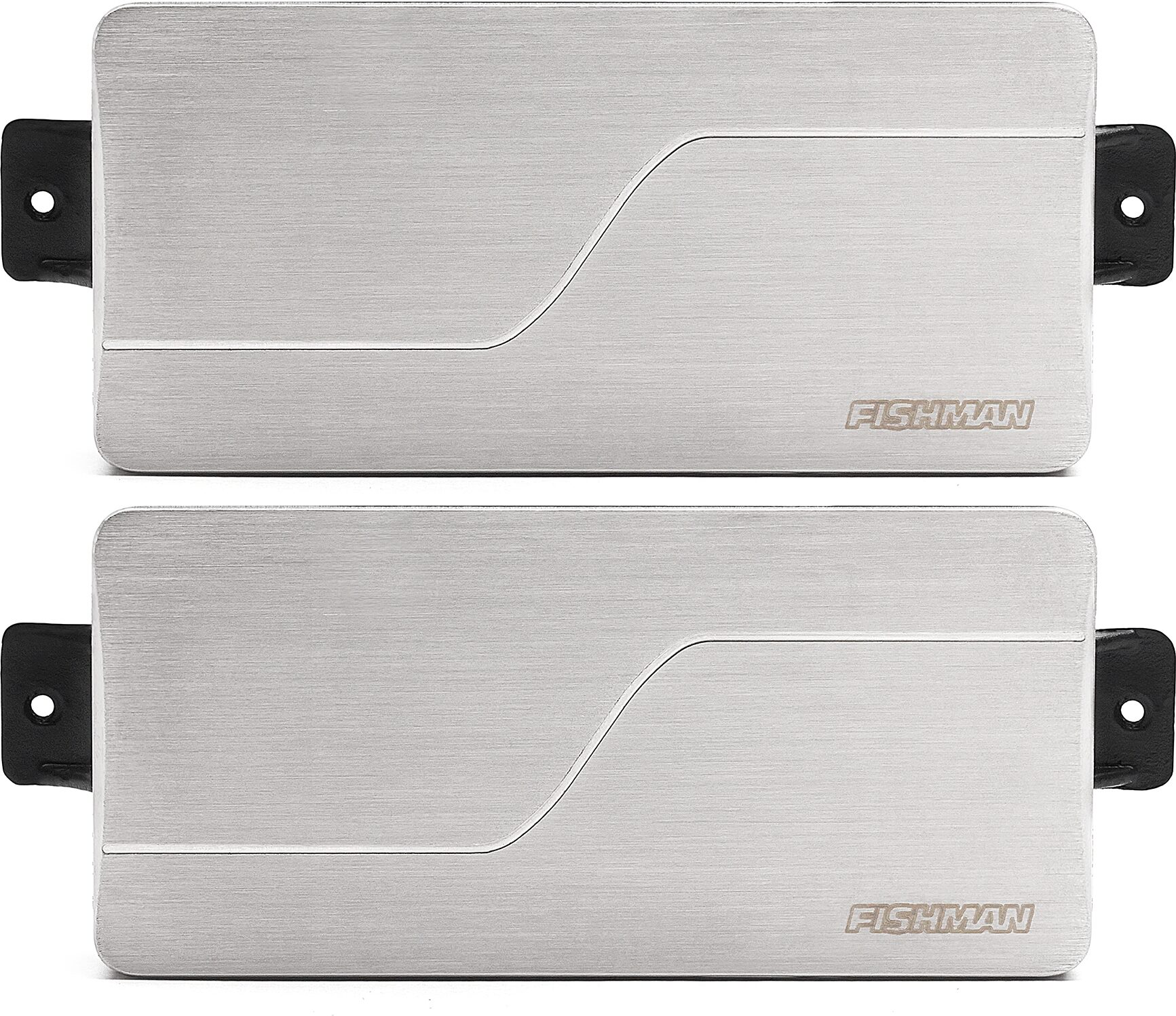 Fishman Fluence Modern HB-7 3-Voice Humbucker 7-String Electric Guitar Pickup Set, Brushed Stainless, Action Position Back