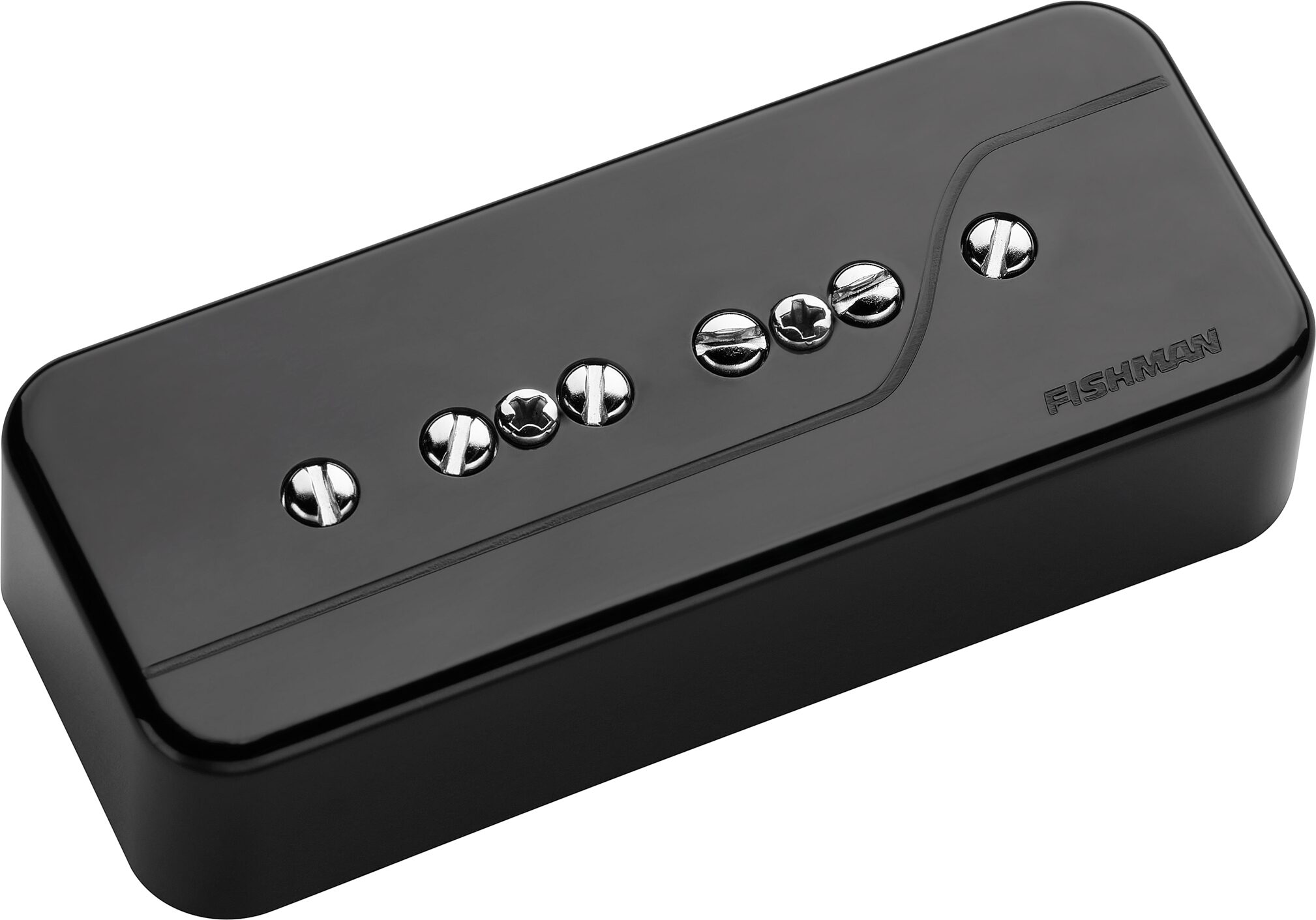 Fishman Fluence P90 Classic Electric Guitar Pickup Set, Black, Action Position Back