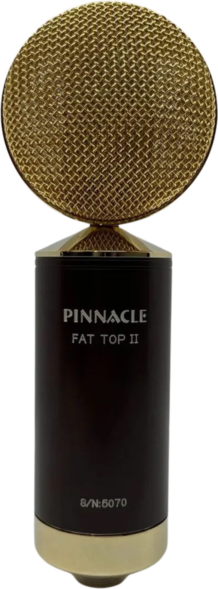 Pinnacle Microphones Fat Top II Ribbon Microphone - Deluxe Package with Shock Mount and Case, Brown, Action Position Back